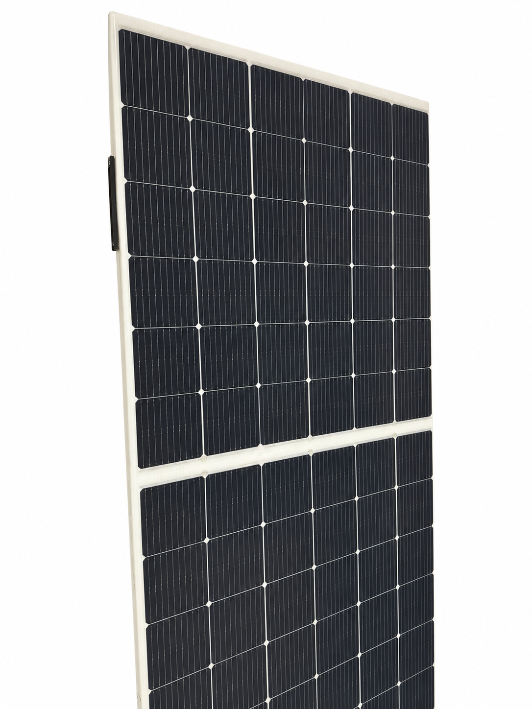 Composite solar panel on a clean white background