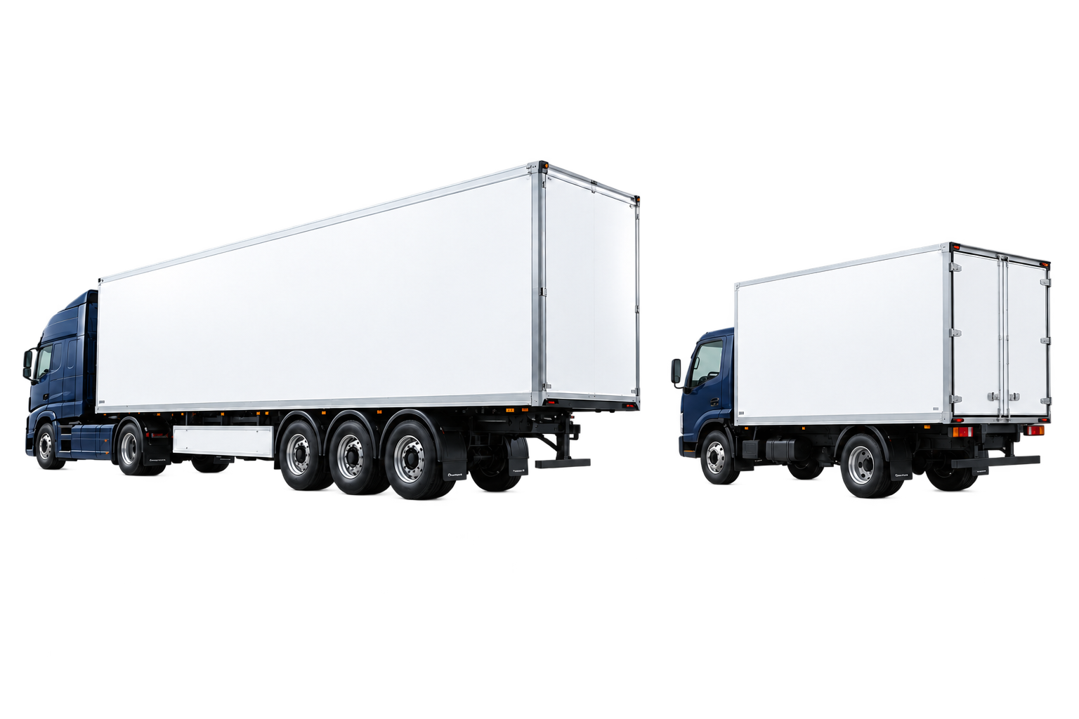 Large trailer and compact cargo box: thermoplastic composite panel applications